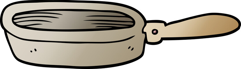 cartoon doodle of a frying pan