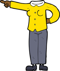 cartoon pointing body (mix and match cartoons or add own photo)