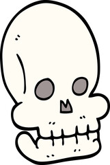 cartoon doodle funny skull