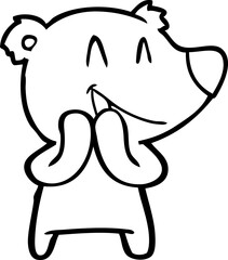 laughing bear cartoon