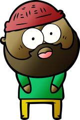 cartoon bearded man