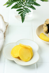 Danmuji is Radish Pickle from South Korea