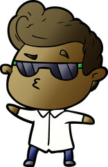 Obraz premium cartoon cool guy