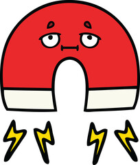 cute cartoon of a magnet