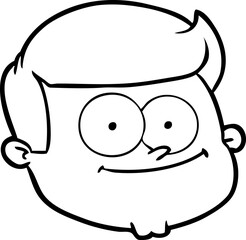 cartoon male face