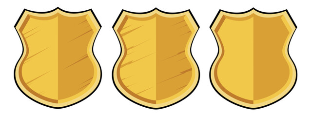 The shield inside the crest heraldry Style has Scratch depth dimension, elements that appear on the coat of arms, medieval battle knights, war emblems.