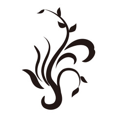 flower or tree silhouette icon.