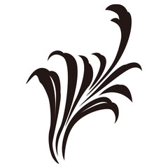 flower or tree silhouette icon.