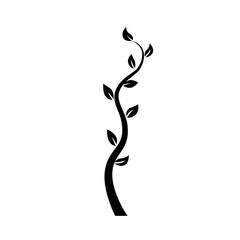 flower or tree silhouette icon.
