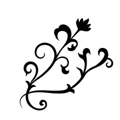 flower or tree silhouette icon.