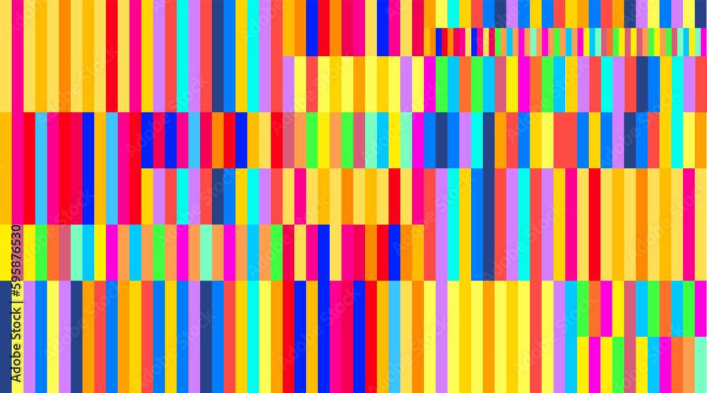 Poster geometric pattern background, vector abstract contemporary multicolored trendy pattern. striped line