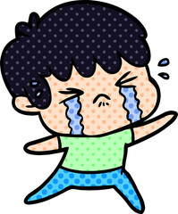 cartoon boy crying