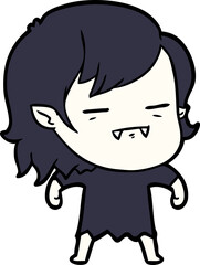 cartoon undead vampire girl