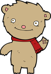 Fototapeta premium cartoon cute teddy bear