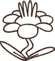 Flower Charcoal Drawing