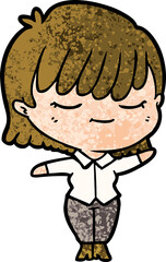 cartoon woman