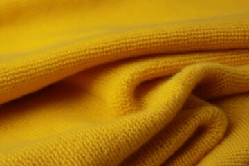 Vibrant Yellow Cloth Texture