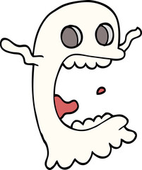 cartoon doodle spooky ghost