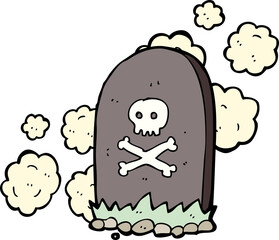 cartoon grave