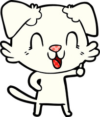 laughing cartoon dog