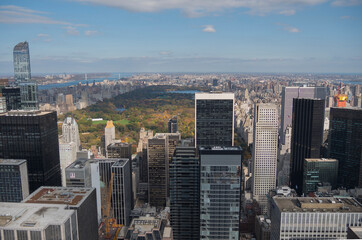 Obraz premium Central Park Top view from top of the rock