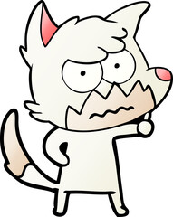 cartoon annoyed fox