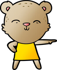 happy cartoon bear