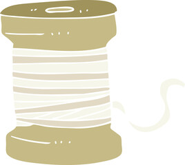 flat color illustration of thread