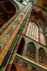 Interior of St. Willibrord Catholic Church in Utrerch in the Netherlands