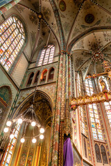 Interior of St. Willibrord Catholic Church in Utrerch in the Netherlands