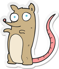 sticker of a cartoon mouse