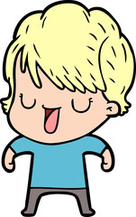 cartoon woman talking