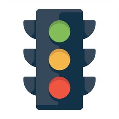 Traffic light vector icon - Illustration
Icon, Traffic, Fire, Green Light - Traffic Lamp.Traffic light logo graphic design template vector illustration