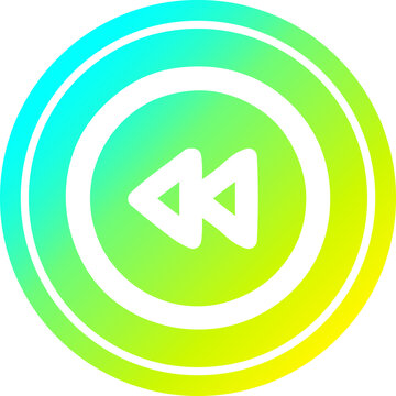 recommend clip art: rewind button circular icon with cool gradient finish