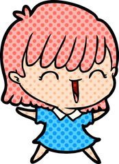 cartoon woman