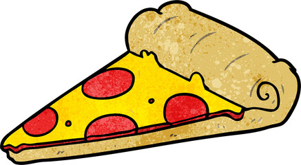 cartoon slice of pizza