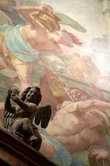 Fototapeta premium Interior of San Marco church in Milan, Italy