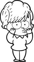 cartoon woman