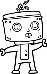 cartoon robot