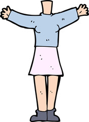 cartoon female body (add photos or mix and match cartoons)