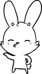 curious bunny cartoon