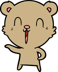 happy cartoon bear