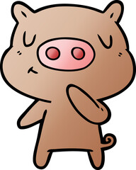 cartoon content pig