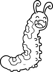 funny cartoon caterpillar