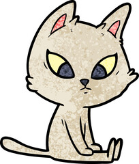 confused cartoon cat
