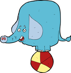 cartoon circus elephant