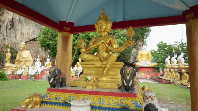 Buddhist statue in the temple, Thailand, Malaysia