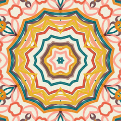 Abstract kaleidoscope background. Beautiful kaleidoscope seamless pattern. Multicolor mosaic texture. Seamless kaleidoscope texture. Unique kaleidoscope design