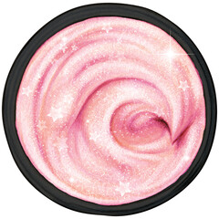 Watercolor face cream top view hand drawn