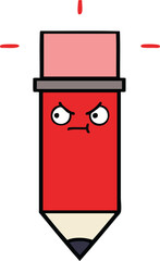 Obraz premium cute cartoon of a pencil